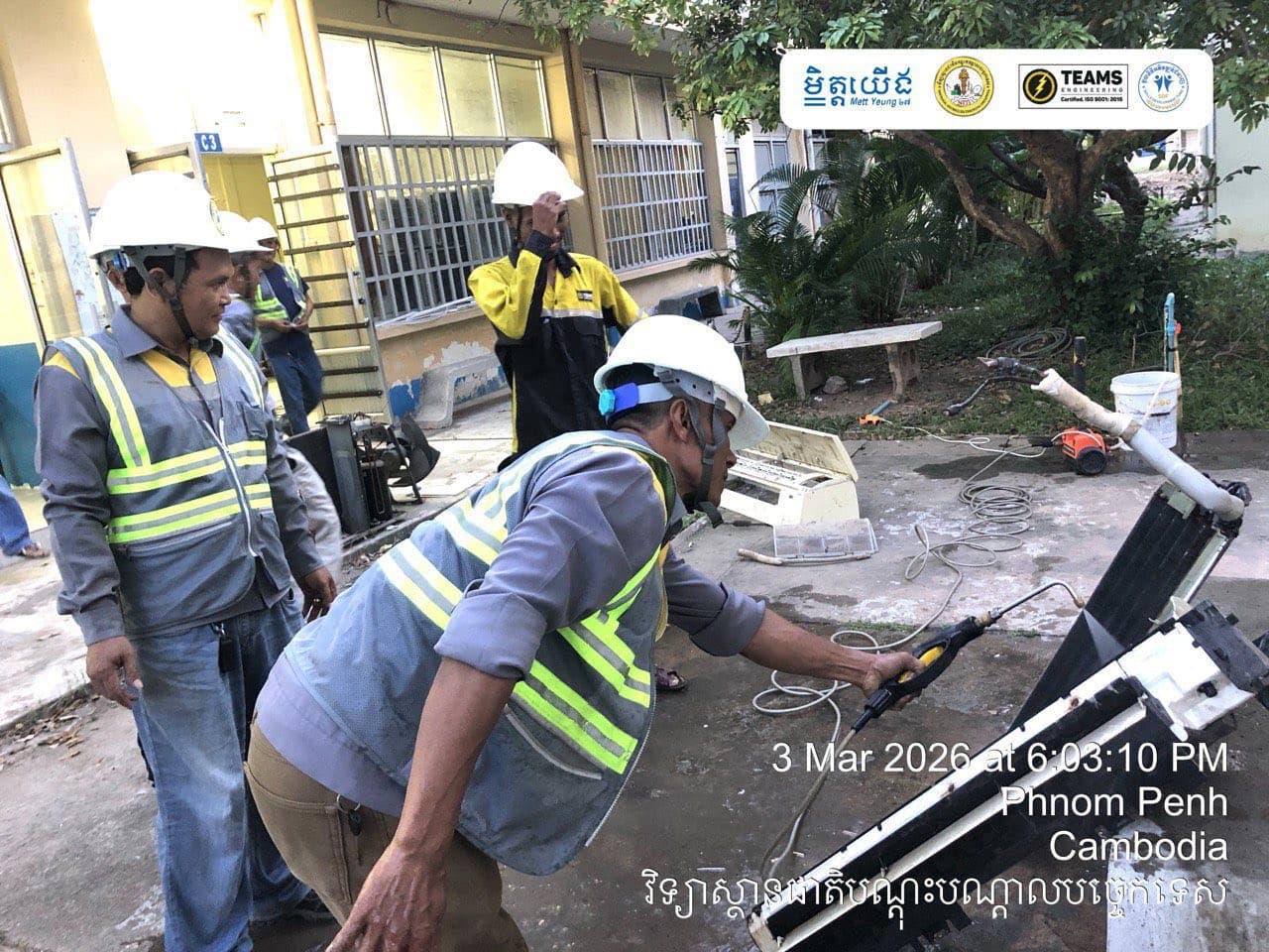 📚 កម្រងរូបភាព និង សកម្មភាពខ្លះៗ ពីវគ្គបណ្ដុះបណ្ដាល ក្រុមទី១ និង ក្រុមទី២ ក្នុងគម្រោង MEP Installation & Maintenance Upskill កាលពីថ្ងៃទី០២-០៦ ខែមីនា ឆ្នាំ២០២៦ 